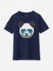 WOOOP Shirt "Panda Sunglasses" donkerblauw