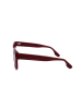 Victoria Beckham Damen-Sonnenbrille in Bordeaux/ Braun-Blau