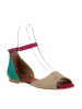 Fox Sandalen turquoise/beige/roze