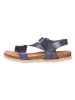 Yokono Leder-Sandalen in Dunklblau
