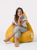 Evila Worek "Drop" w kolorze żółtym do siedzenia - 80 x 80 x 80 cm
