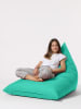 Evila Zitzak "Pyramide" turquoise - (B)90 x (H)35 x (D)145 cm