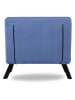 Evila Fotel "Sando" w kolorze błękitnym z funkcją leżanki - 60 x 78 x 78 cm