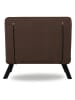 Evila Fotel "Sando" w kolorze brązowym z funkcją leżanki - 60 x 78 x 78 cm