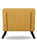 Evila Fotel "Sando" w kolorze musztardowym z funkcją leżanki - 60 x 78 x 78 cm