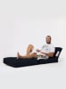 Evila Sitzsack "Siesta" in Schwarz - (B)55 cm