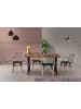 Evila 2-delige set: eetkamerstoelen zwart - (B)43 x (H)82 x (D)39 cm
