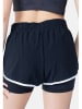 SPYDER Trainingsshorts in Schwarz/ Weiß