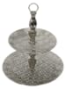 Ethnical Life Etagere in Silber - (H)40 x Ø 49 cm