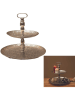 Ethnical Life Etagere in Silber - (H)40 x Ø 49 cm