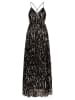 APART Sukienka w kolorze czarno-srebrnym
