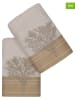 Colorful Cotton 2-delige set: handdoeken "Infinity" beige