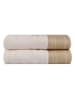 Colorful Cotton 2-delige set: handdoeken "Infinity" beige