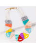 BOMBINHAS Ketting met kristallen en parels - (L)45 cm