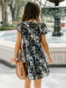 Milan Kiss Kleid in Schwarz/ Weiß