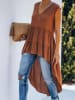 Milan Kiss Top in Hellbraun