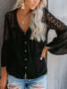 Milan Kiss Bluse in Schwarz