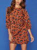 Milan Kiss Kleid in Rot/ Bunt