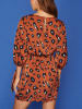 Milan Kiss Kleid in Rot/ Bunt