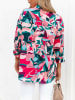 Milan Kiss Blouse blauw/roze/meerkleurig