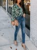Milan Kiss Blouse groen/wit