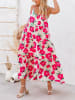 Milan Kiss Jurk fuchsia/meerkleurig