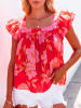Milan Kiss Blouse rood/lichtroze