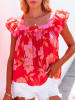 Milan Kiss Bluse in Rot/ Rosa