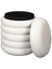 The Home Deco Kids Poef wit - (H)43,5 x Ø 37 cm