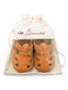 Lait et Miel Skórzane buty "Archie" w kolorze pomarańczowym do raczkowania