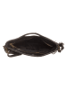 ORE10 Leder-Henkeltasche "Visal" in Schwarz - (B)35 x (H)26 x (T)6 cm