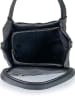 ORE10 Leder-Henkeltasche "Wesa" in Schwarz - (B)33 x (H)20 x (T)16