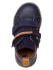 kmins Skórzane sneakersy w kolorze granatowo-musztardowym