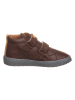kmins Leren sneakers bruin/okergeel