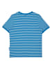 finkid Koszulka "Renkaa" w kolorze niebiesko-białym