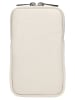 Wojas Leder-Handytasche in Beige - (B)9 x (H)16 x (T)1 cm