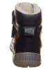 POM POM Leren winterboots donkerblauw