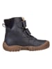 POM POM Leren winterboots donkerblauw