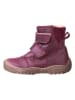 POM POM Leder-Winterboots in Bordeaux