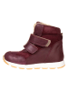 POM POM Leder-Winterboots in Bordeaux