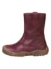 POM POM Leder-Winterboots in Bordeaux