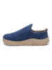 Comfortfusse Woll-Hausschuhe in Blau/ Beige