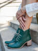 Zapato Skórzane botki w kolorze zielonym