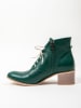Zapato Leder-Ankle-Boots in Grün