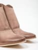 Zapato Leder-Ankle-Boots in Beige