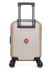 SWISS KOPPER Hardcase-Trolley "Aigle" in Beige - (B)32 x (H)42 x (T)20 cm
