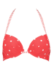 s.Oliver Biustonosz bikini w kolorze czerwono-białym