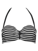 Venice Beach Bikini-Oberteil in Schwarz/ Weiß