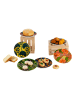 Trendy Kitchen by EXCÉLSA 6-delige set: dessertborden "Afrika" meerkleurig - Ø 15 cm