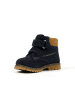 Richter Shoes Leder-Boots in Dunkelblau